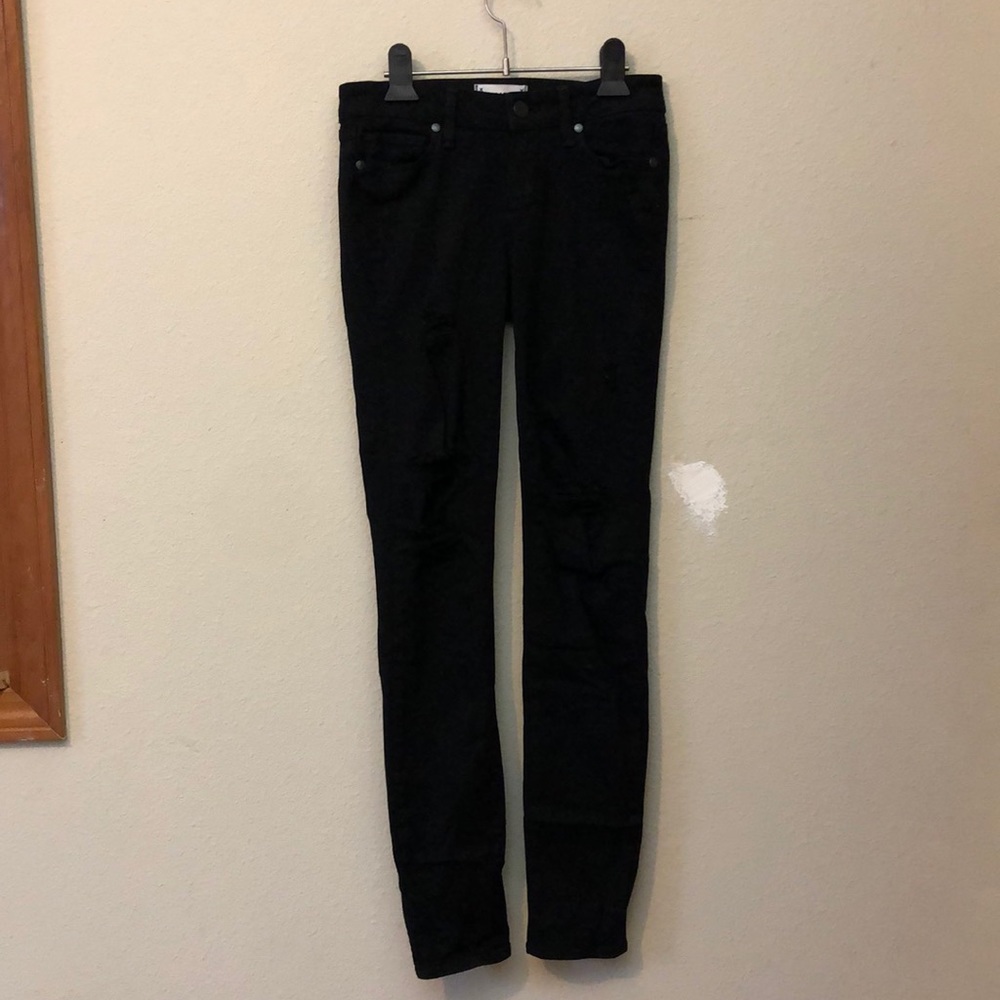 Paige Distressed Skinny Jeans
